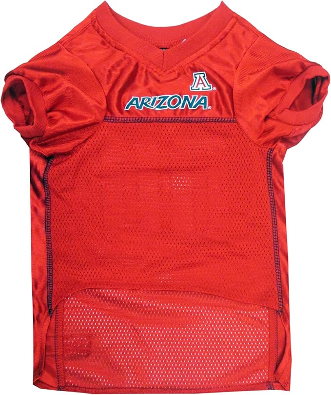 Pets First NCAA College Arizona Wildcats Mesh Jersey for DOGS & CATS, Small.Licensed Dog Jersey with your Favorite Football/Basketball College Team