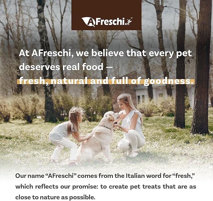 Afreschi Air-Dried Dog Food – Real Turkey & Salmon, Grain-Free, Limited Ingredient, All-Natural, High-Protein, Complete & Balanced for All Life Stages, Ideal for Picky Eaters, 2.2 lb Bag