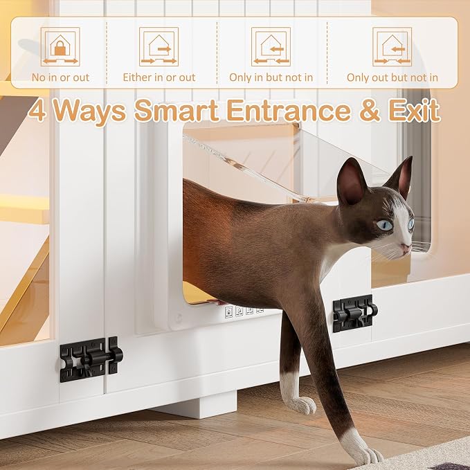 Large Cat Litter Box Enclosure Hidden Litter Box Furniture Cat House