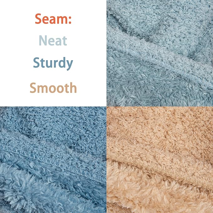 Dog Sweater, 3 Pack Sweaters for Small Dogs Girl, Dog Clothes for Medium Dogs Male or Boy, Ultra Soft and Warm Puppy Coat for Winter Christmas (Medium, Light Blue+Blue+Khaki)