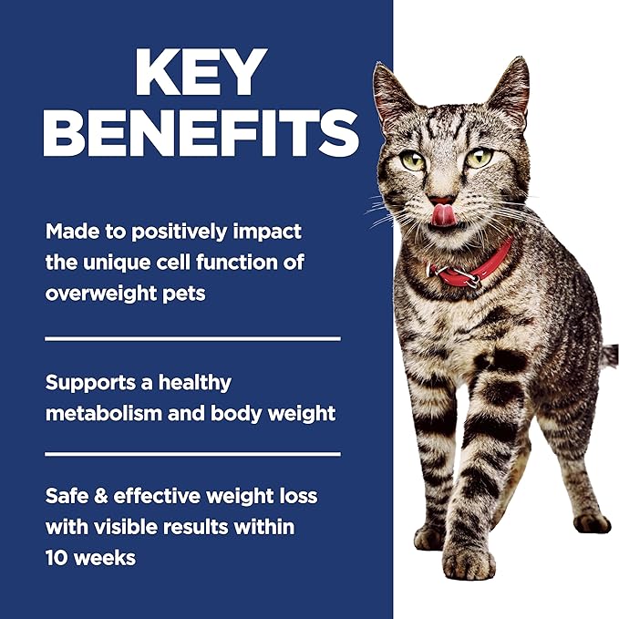 Hill's Science Diet Perfect Weight, Adult 1-6, Weight Management Support, Dry Cat Food, Chicken Recipe, 15 lb Bag