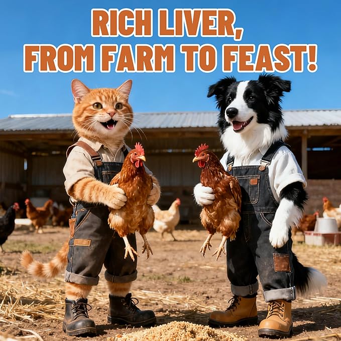 Just Try 8.71 oz Freeze-Dried Chicken Liver Treats for Dogs - Natural, Protein-Packed Dog Training Snacks - Grain-Free, Iron & Vitamin A Rich