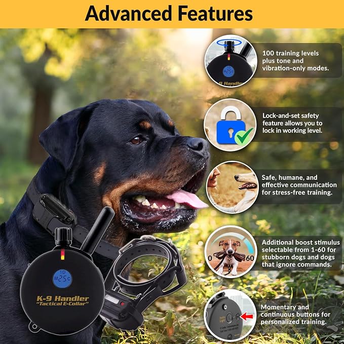 E-Collar Educator K9 Tactical Handler 3/4 Mile Trainer, 1 Dog, 33"