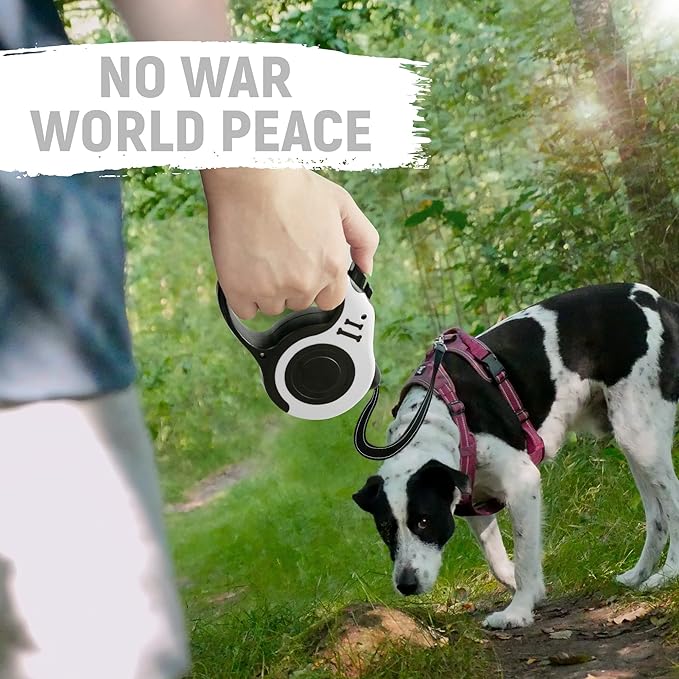 LIEVUIKEN Retractable Dog Leash Automatic Telescopic Tractor Dog Tape, Pet Tape 10/16 FT Durable and Convenient, with Folding Bowl, Dispenser, Rubbish Bags, Suitable for Small and Medium Dogs