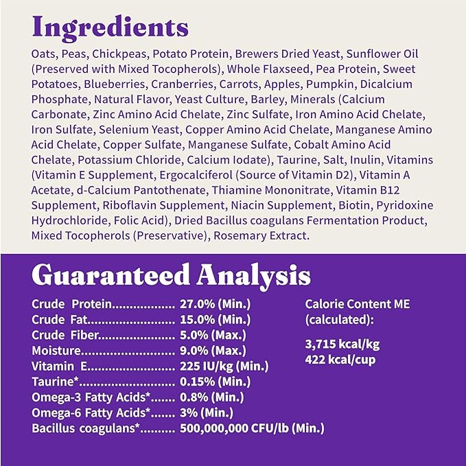 Halo Holistic Plant-Based Recipe With Superfoods, Complete Digestive Health, Vegan Dry Dog Food Bag, Adult Formula, 10-lb Bag