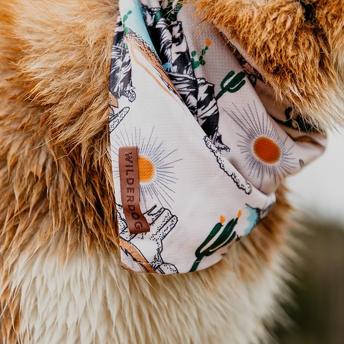 Wilderdog Dog Bandana with Lightweight Quick Drying Poly-Blend Mesh Material in Laredo