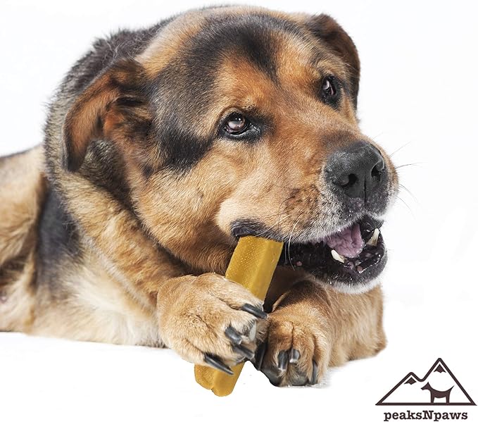 peaksNpaws Premium Yak Cheese Dog Treats - Natural Yak Chews from Himalayan Mountains - Grain Free, Lactose Free - Easily Digestible, 100% Eco-Friendly Packaging (1 Lb. Bag)