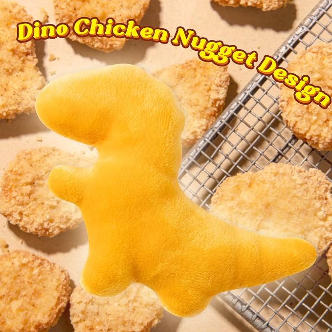 MALLMALL6 Catnip Toys for Cat - 5Pcs Dino Nuggets Cat Toy, Indoor Kitten Chew Bite Kick Dinosaur Chicken Nugget Catmint Interactive Pet Supplies, Cute Pet Gifts for Kitten Lover