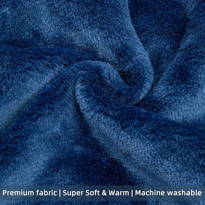FabriCastle Dog Hoodie Sweater for Small Dogs Boy and Girl, Dog Clothes XS XXS Puppy Sweatshirt, Pet Outfit, Cat Clothing Super Soft Warm Snap On Closure (Navy, Large)