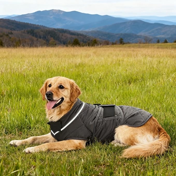 Weighted Dog Vest, Tactical Weight Coat with Beads for Dogs - Relieve Anxiety, Build Muscle & Optimize Health, Premium Heavy Duty Dog Training Jacket for Exercise and Strength (Dark Grey, S)