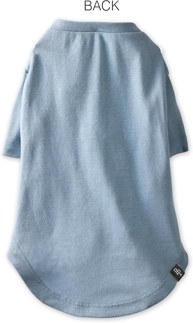 Toby II - The Perfect Tee, 3 Pack Short Sleeve Pet T-Shirt 100% Organic Cotton Tees Clothes for Small, Medium, Large Dogs, Navy Ombre, XX-Small (4-7 lbs)