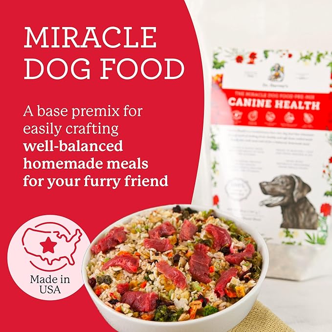 Dr. Harvey's Canine Health Miracle Dog Food, Human Grade Dehydrated Base Mix for Dogs with 9 Vegetables and 6 Organic Whole Grains (10 Pounds)