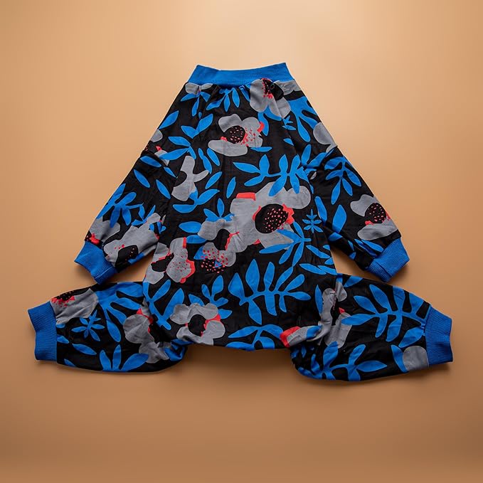 LovinPet Large Dog PJs, Long Sleeve Shirt for Dogs, Anti Licking Wound Care Pajamas, Stretchy Skin, Friendly Fabric, Nighttime Print, Large Dog Pajamas, Jammies,Medium