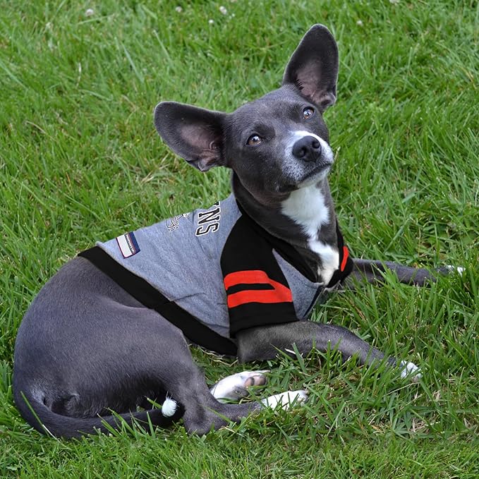 Pets First Hoodie for Dogs & Cats. NFL Football Licensed Dog Hoody Tee Shirt, Large. Sports Hoody T-Shirt for Pets. Licensed Sporty Dog Shirt
