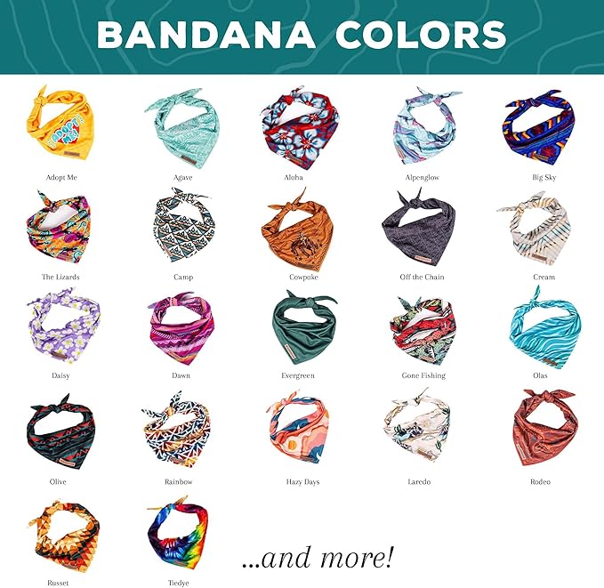 Wilderdog Dog Bandana with Lightweight Quick Drying Poly-Blend Mesh Material in Big Sky