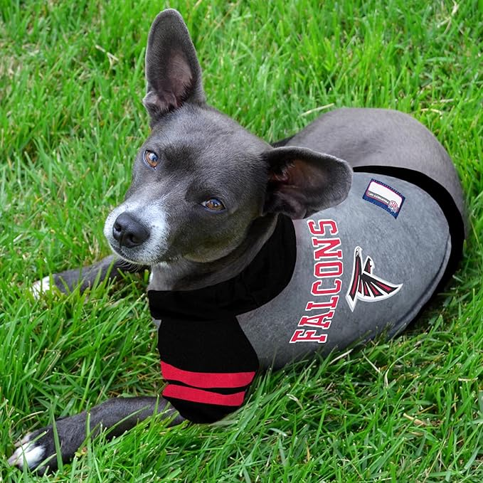 Pets First NFL Atlanta Falcons Hoodie for Dogs & Cats. NFL Football Licensed Dog Hoody Tee Shirt, Large. Sports Hoody T-Shirt for Pets. Licensed Sporty Dog Shirt (ATL-4044-LG)