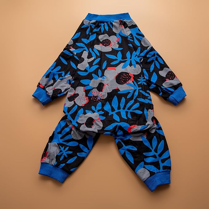 LovinPet Large Dog PJs, Long Sleeve Shirt for Dogs, Anti Licking Wound Care Pajamas, Stretchy Skin, Friendly Fabric, Nighttime Print, Large Dog Pajamas, Jammies, 3XL