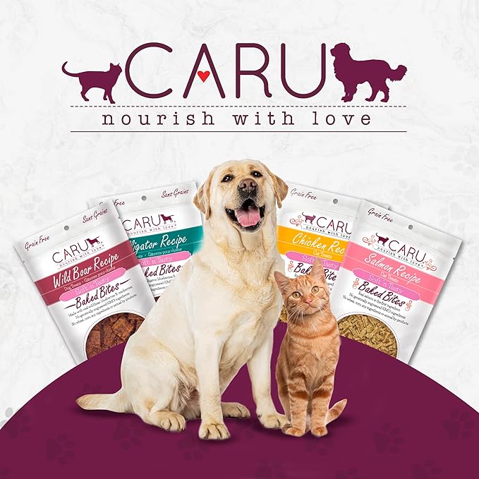 Caru - Soft n’ Tasty Baked Bites - Chicken Bites Dog Treats - Flavorful Training Treats - 4 oz Bags - Pack of 3