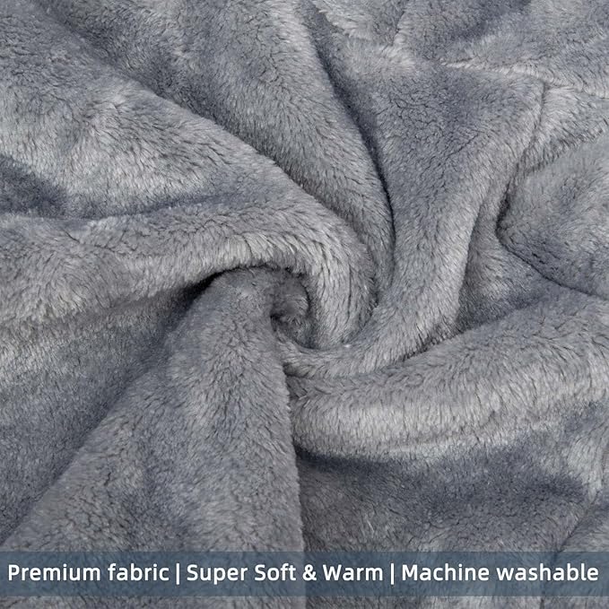 FabriCastle Dog Hoodie Sweater for Small Dogs Boy and Girl, Dog Clothes XS XXS Puppy Sweatshirt, Pet Outfit, Cat Clothing Super Soft Warm Snap On Closure (Light Grey, X-Small)