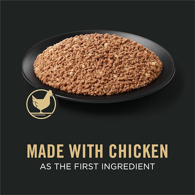 Purina Pro Plan Wet Puppy Food Pate, Wet Food Classic Chicken and Rice Entrée - (Pack of 12) 13 oz. Cans