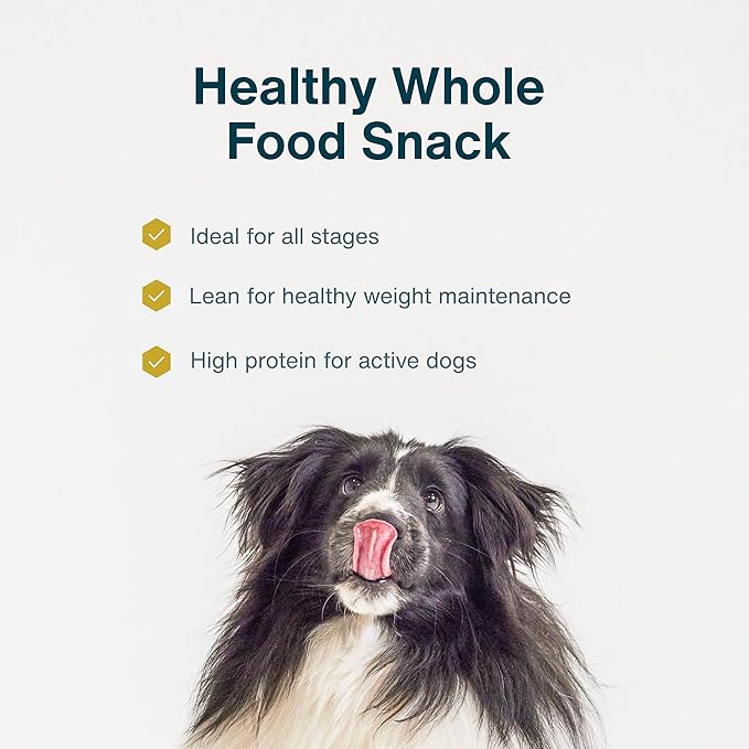 JustFoodForDogs Healthy Dog Treats, Pork, Single-Ingredient, Made in The USA, 5 oz