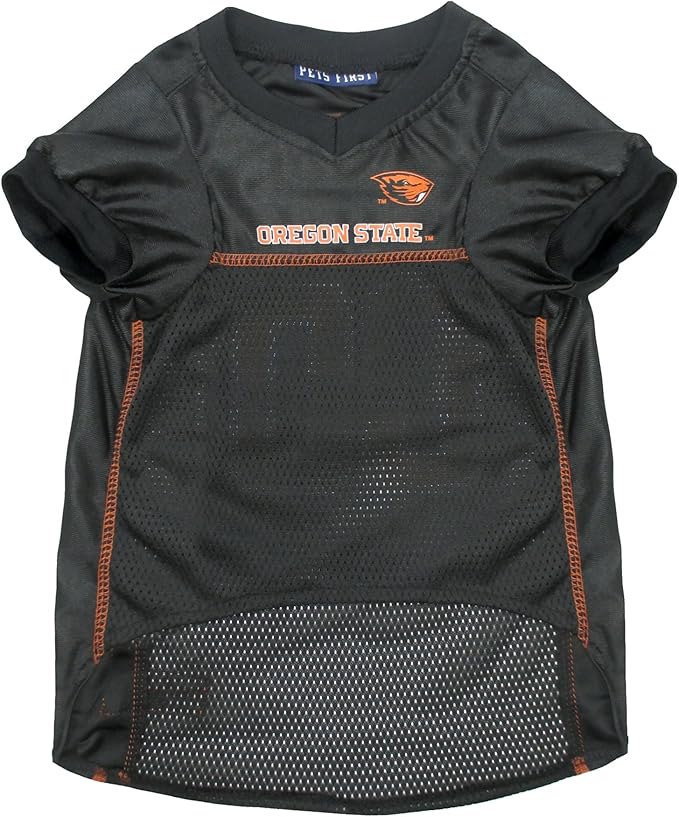 Pets First NCAA College Oregon State Beavers Mesh Jersey for DOGS & CATS, Large. Licensed Dog Jersey with your Favorite Football/Basketball College Team