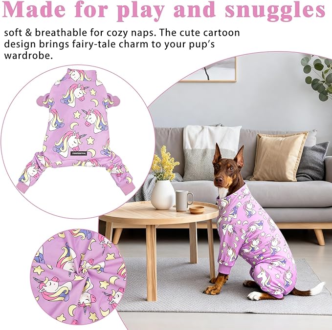 Dog Pajamas,Dog Puppy Clothes Dogs Pjs Onesies Jammies Stretchy Pjs for Pet Clothes for Small Medium Large Dogs Girl Boy Valentine's Day Outfits (XXXX-Large, 75-95lb)