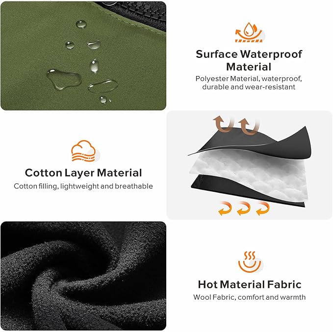 Dog Winter Coat with Harness Built-in | Waterproof Dog Jacket with Zipper & Fleece Lining | Reflective Cold Weather Coat for Small Medium Large Dogs