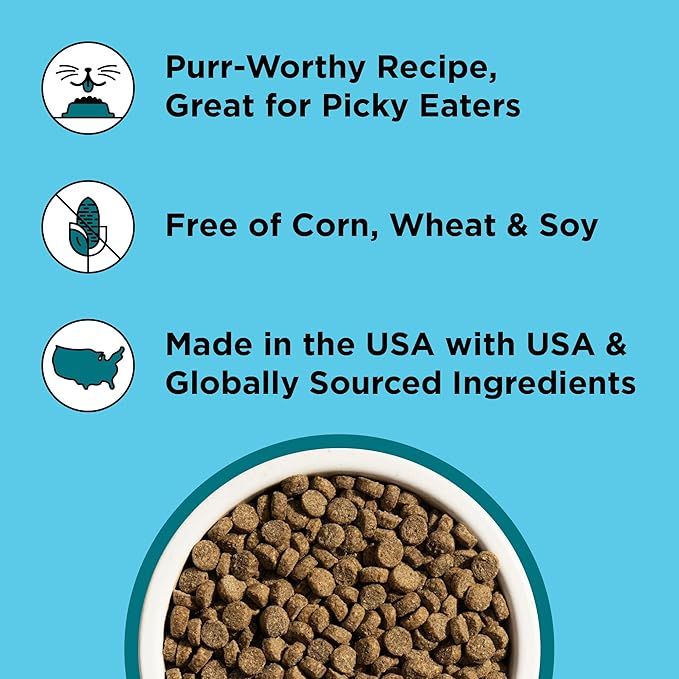 BIXBI Liberty Dry Food Indoor Cat Health Chicken & Salmon Recipe, 10lb