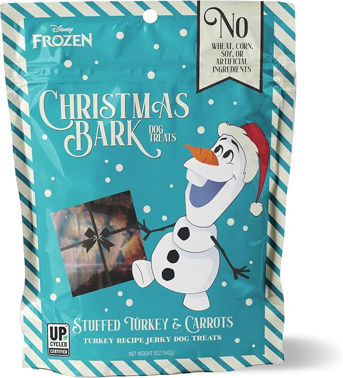 Disney Table Scraps Christmas Bark Stuffed Turkey & Carrots Dog Treats, 5oz Bag
