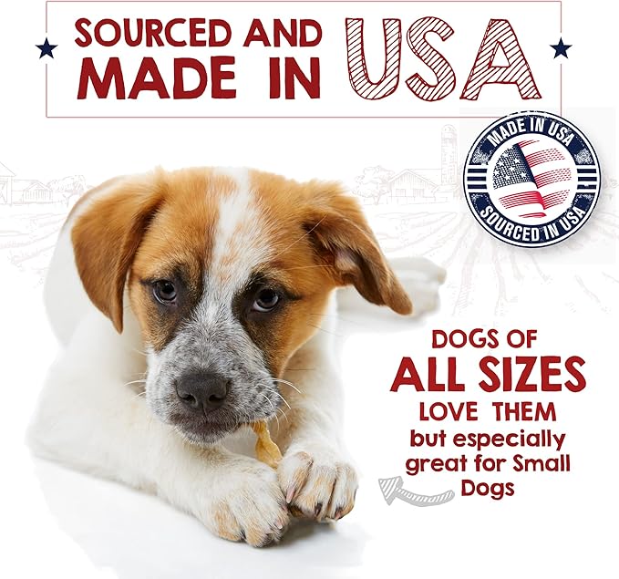 Riley's Turkey Tendons for Dogs Made in The USA & Sourced in The USA - Single Ingredient Dog Treats - All Natural Turkey Tendon Chews for Dogs - 4 oz
