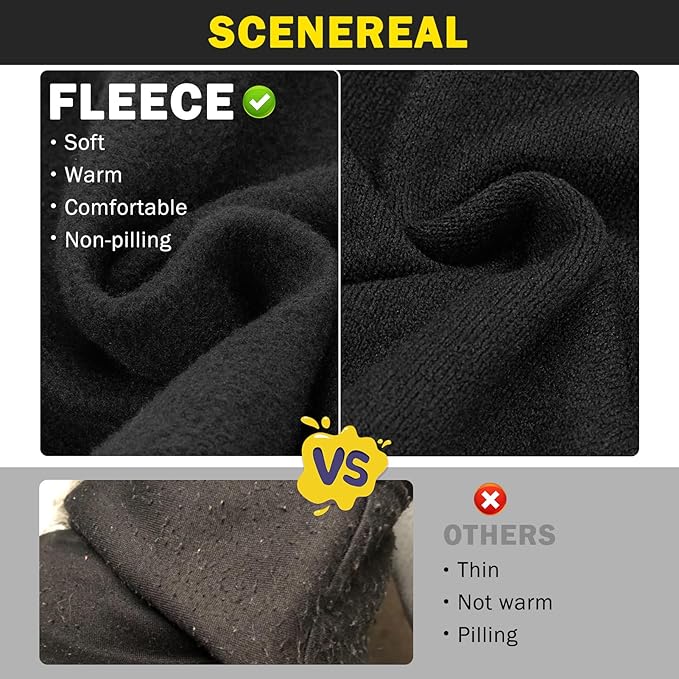 SCENEREAL Security Dog Hoodie Sweater & Jacket - Brushed Fleece for Small to Large Dogs with Hat & Leash Hole Weather & Occasions
