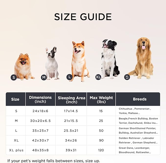 Bedsure Orthopedic Dog Beds Large Sized Dog, Waterproof Memory Foam Pet Bed with Sides, Non-Slip Bottom and Egg-Crate Foam Large Pet Couch Sofa with Washable Removable Corduroy Cover, Grey