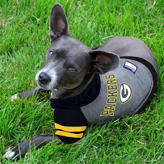 Pets First NFL Green Bay Packers Hoodie for Dogs & Cats. | NFL Football Licensed Dog Hoody Tee Shirt, Medium | Sports Hoody T-Shirt for Pets | Licensed Sporty Dog Shirt, GBP-4044-MD