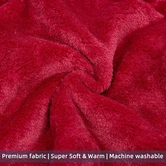 FabriCastle Dog Hoodie Sweater for Small Dogs Boy and Girl, Dog Clothes XS XXS Puppy Sweatshirt, Pet Outfit, Cat Clothing Super Soft Warm Snap On Closure (Wine red, XX-Small)