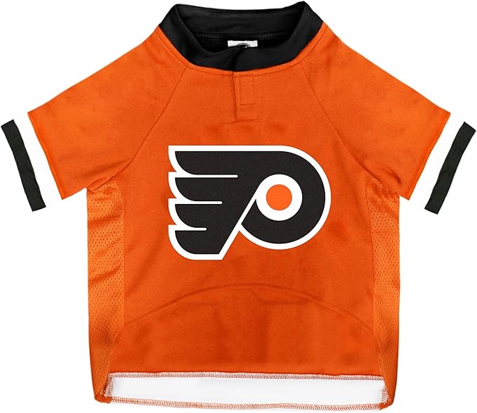 Pets First NHL Philadelphia Flyers Jersey for Dogs & Cats, Small. - Let Your Pet Be A Real NHL Fan!