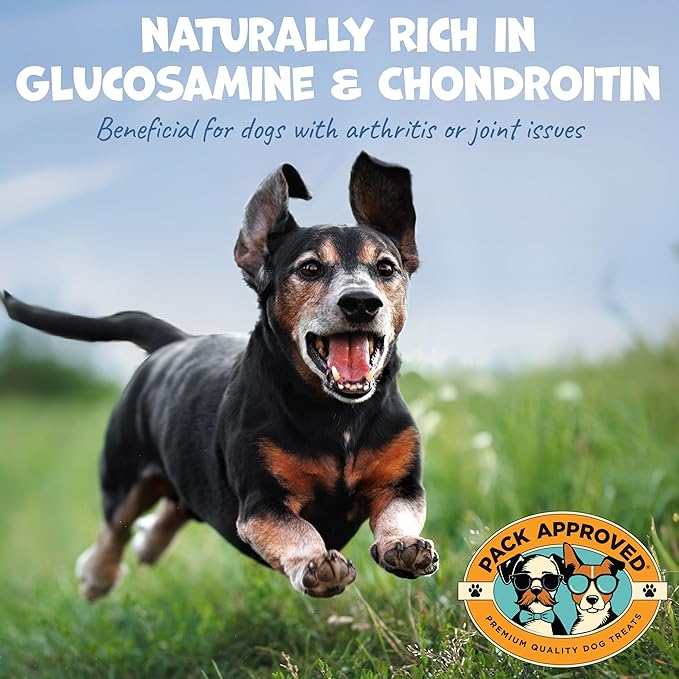 Beef Trachea - Dehydrated Beef Dog Treats Made in USA - Single Ingredient Treat w/Chondroitin & Glucosamine - Dog Joint Health for Small to Medium Breeds - 5-6" (4ct)