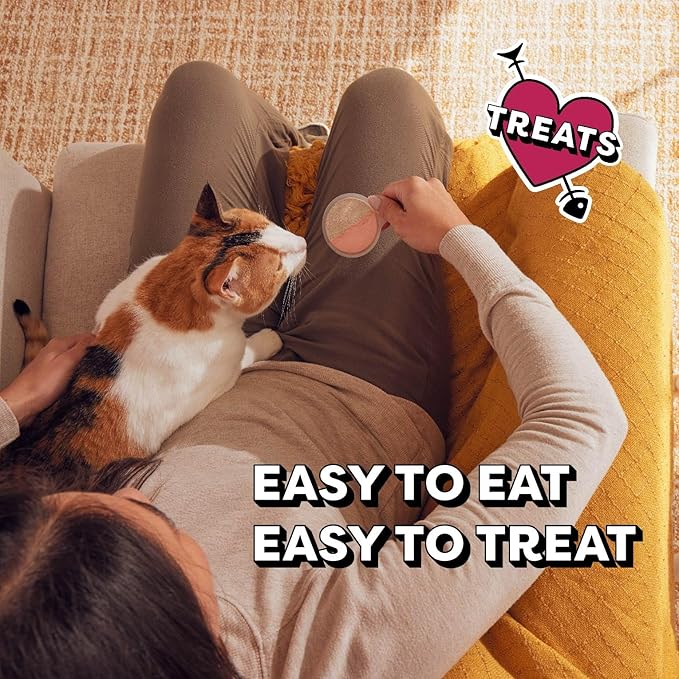 Temptations Lickable Spoons Adult Wet Cat Treat, Tasty Chicken and Savory Salmon Flavor, 8 Spoons, Pack of 12 (96 Total)