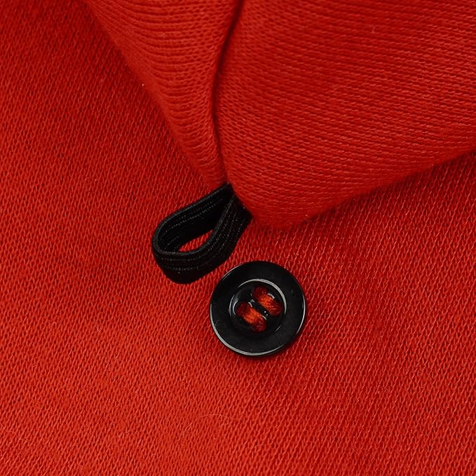 FUAMEY Dog Hoodie, Winter Dog Fleece Sweaters Pet Warm Sweatshirt with Pocket, Soft Warm Christmas Outfit Puppy Vest with Leash Hole for Small Medium Large Dogs Red XS