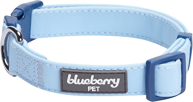 Blueberry Pet Iconic High Street Fashion Adjustable Dog Bandana Collar with Bow Tie, Small, Neck 12"-16"