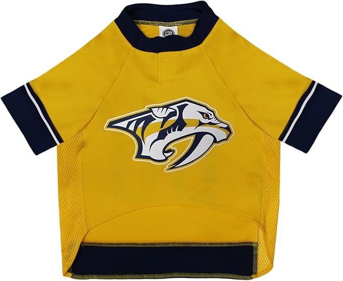 Pets First NHL Nashville Predators Jersey for Dogs & Cats, X-Small. - Let Your Pet Be A Real NHL Fan!
