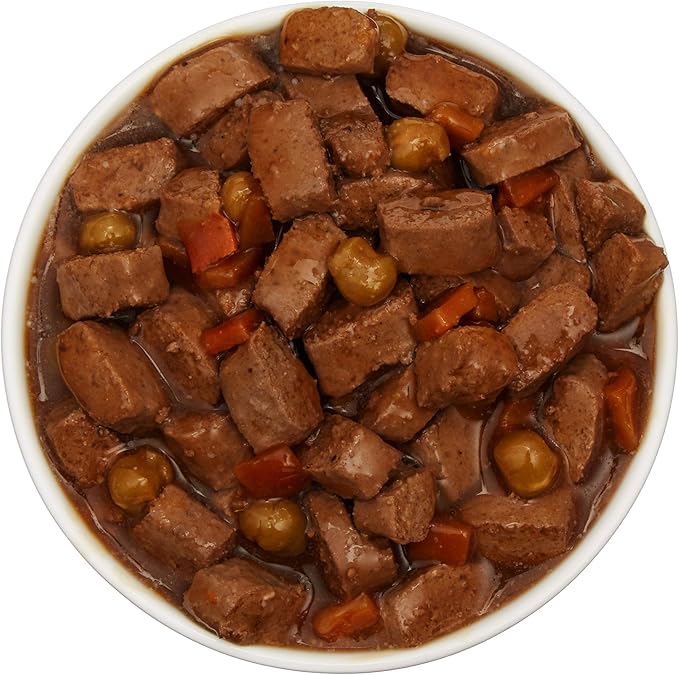 Amazon Brand - Wag Stew Canned Dog Food, Beef & Vegetable Recipe, 13.2 oz Can (Pack of 12)
