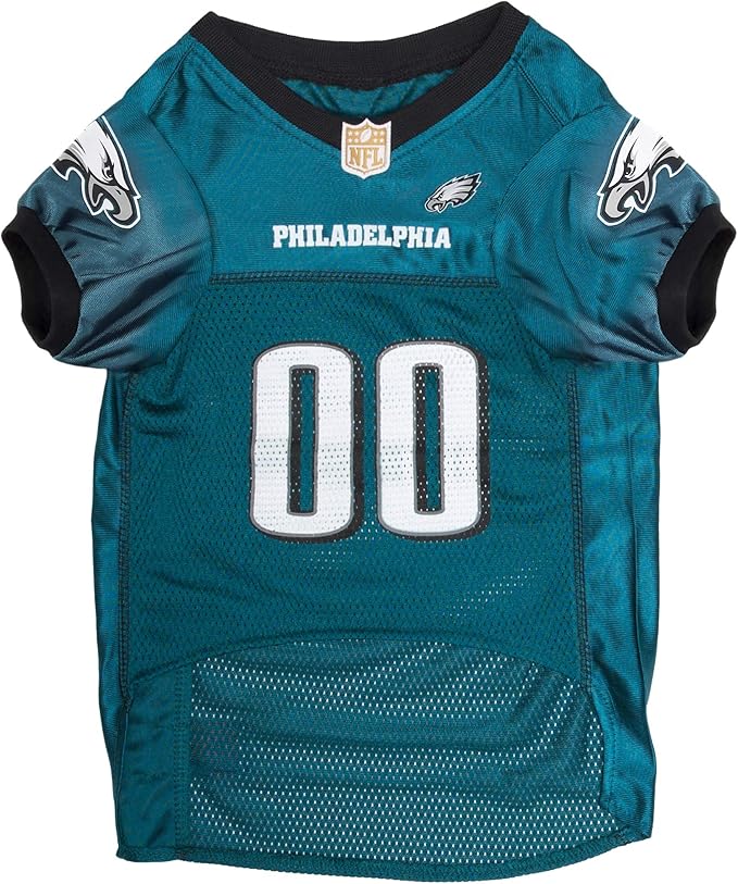 Pets First NFL Philadelphia Eagles Dog Jersey, Size XX-Large, Football Shirt Costume for Pet, Dog Sports T-Shirt, NFL Team Clothing for Cats, Licensed Pet Apparel Available in 7 Sizes and 32 Teams