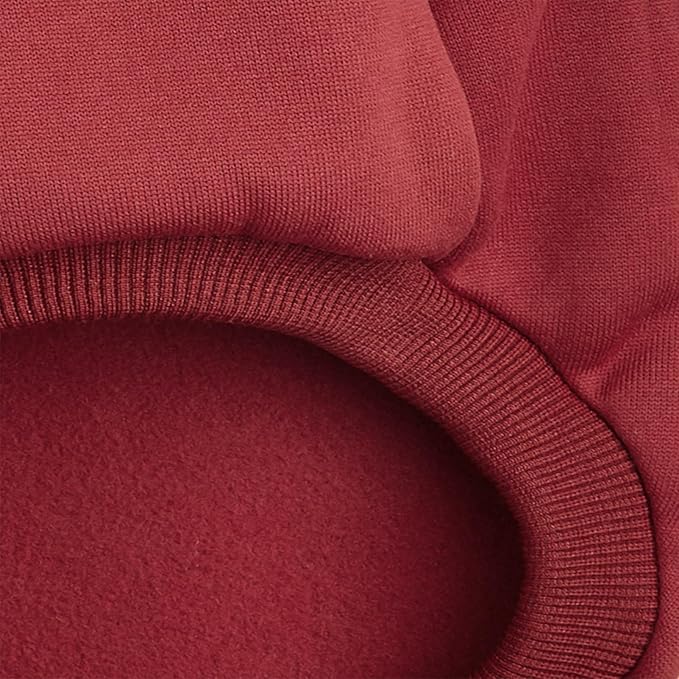 Puppy Sweater for Small Dogs Clothes Warm Winter Cat Clothe Pet Sweatshirt Knitwear Doggie Kitten Clothing, Wine, Medium