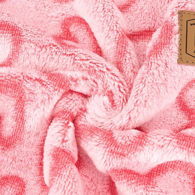 XPUDAC Dog Pajamas Heart Fleece Dog Sweater Winter Puppy Clothes for Small Medium Dogs Girl Pet Holiday Clothes Doggie Outfits for Christmas, 2XL