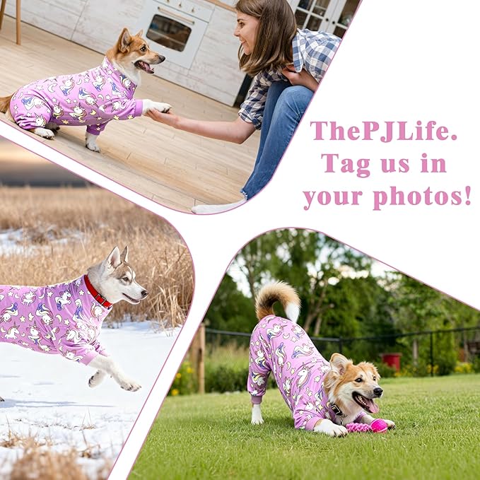 Dog Pajamas,Dog Puppy Clothes Dogs Pjs Onesies Jammies Stretchy Pjs for Pet Clothes for Small Medium Large Dogs Girl Boy Valentine's Day Outfits (XXXX-Large, 75-95lb)