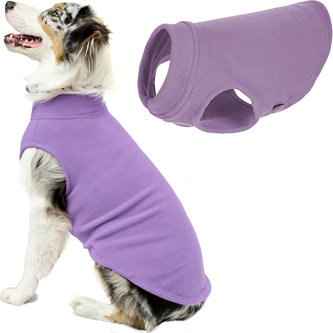Gooby Boys 6X-Large Length (27.5 Inch) Stretch Fleece Vest, Lavender, 6X-Large Length 27.5 US