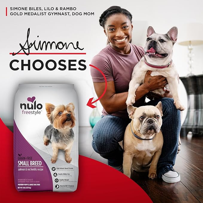Nulo Freestyle Small Breed Dog Food, Premium Adult and Puppy Grain-Free Dry Smaller Sized Kibble Food, with BC30 Probiotic for Healthy Digestion Support, 6 Pound (Pack of 1)