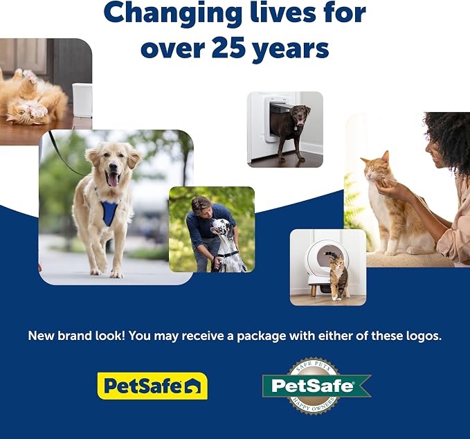PetSafe Microchip Cat Door, Exterior or Interior Pet Door - Multi-User RFID Access Up to 40 Pets, 4-Way Locking, Weatherproof, DIY Easy Install, Hardware Kit; Privacy for Cat Litter Box or Pet Feeder