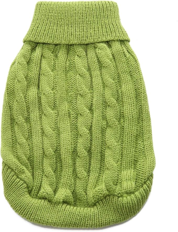 Dog Sweater for Small, Medium, Large Dogs - Warm Winter Classic Turtleneck Pet Clothes Coat for Puppies, Cats - Cute Christmas Sweaters for Girls Boys
